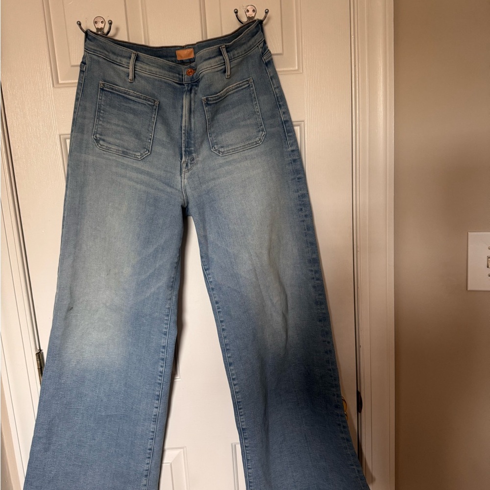 Mother Patch Pocket Undercover Sneak wide leg jeans - 33 califorina cruiser wash